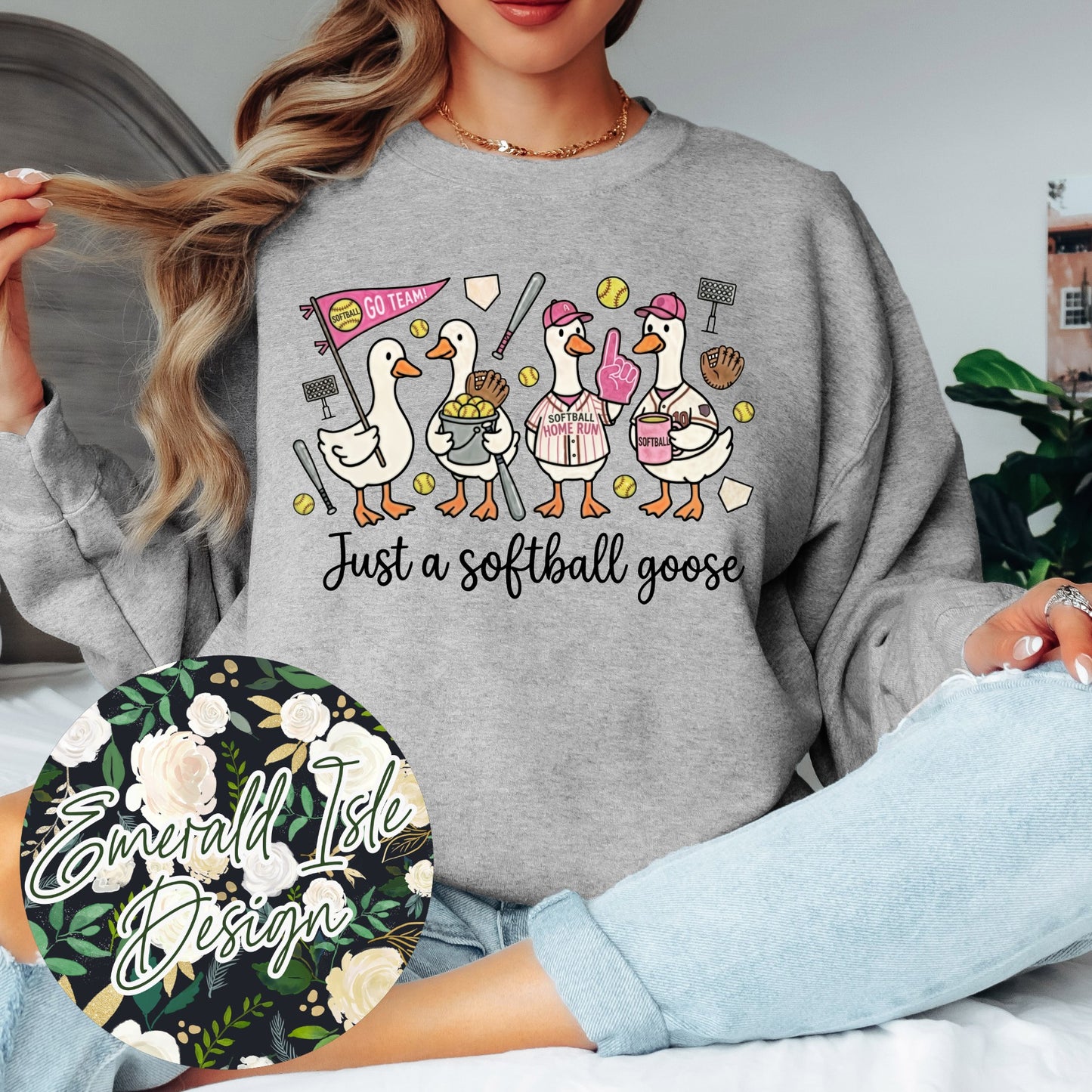 Just a Softball Goose Design
