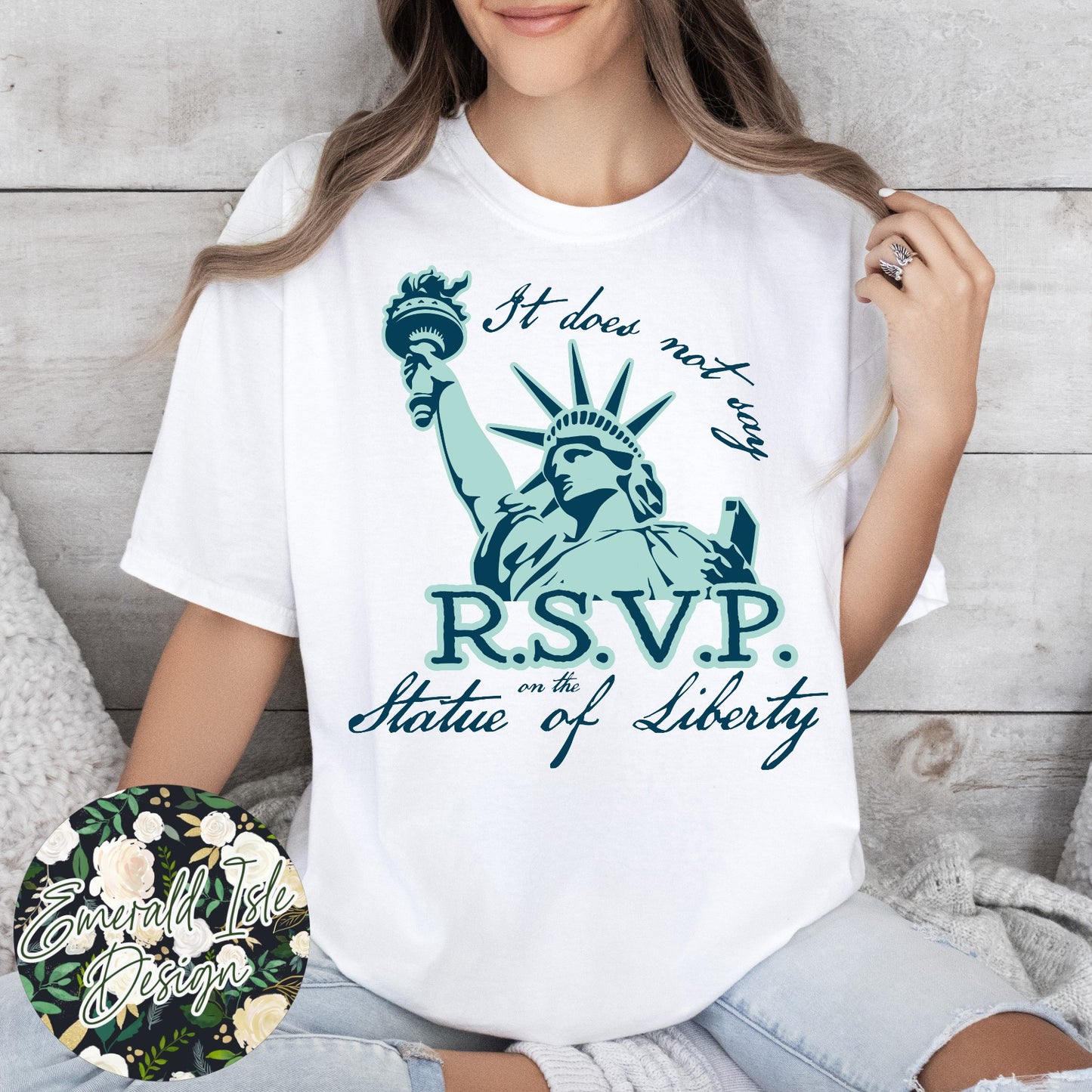 It Does Not Say R.S.V.P. On The Statue Of Liberty Design