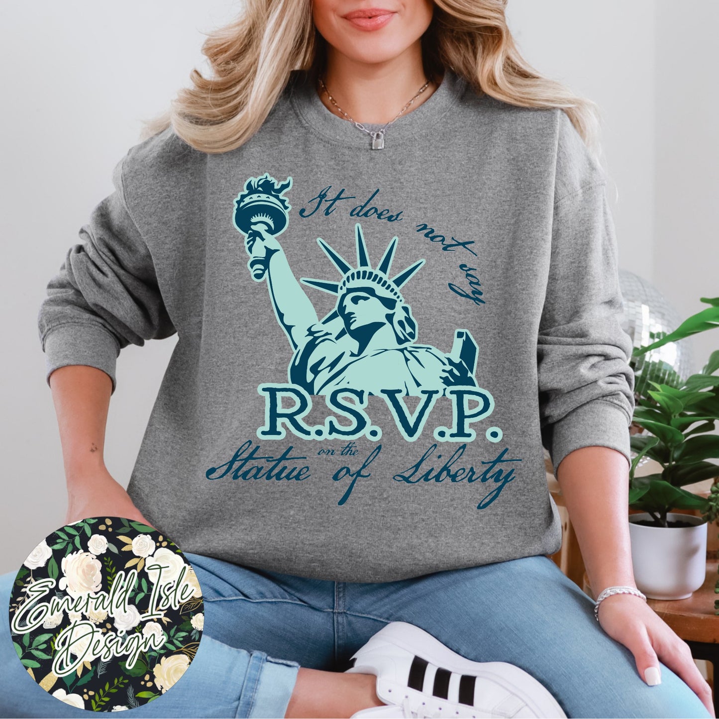 It Does Not Say R.S.V.P. On The Statue Of Liberty Design