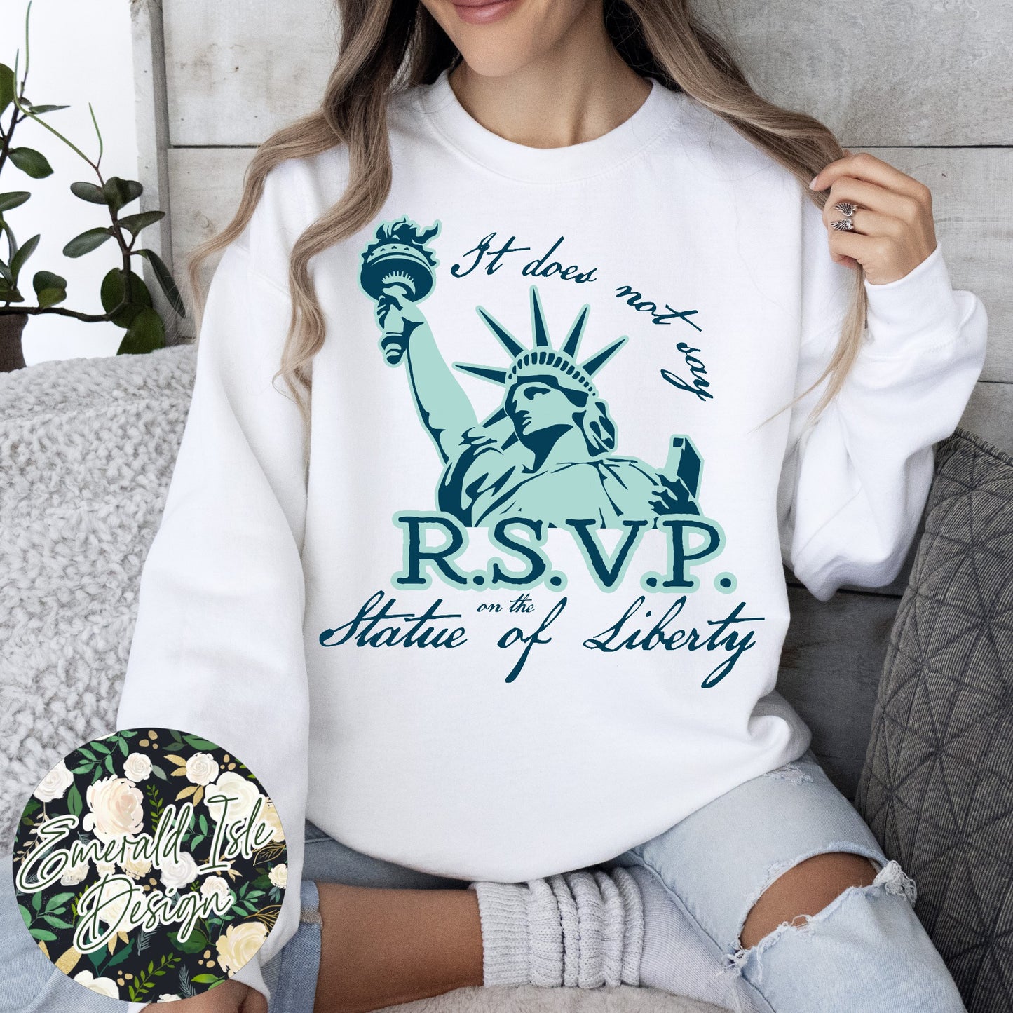 It Does Not Say R.S.V.P. On The Statue Of Liberty Design