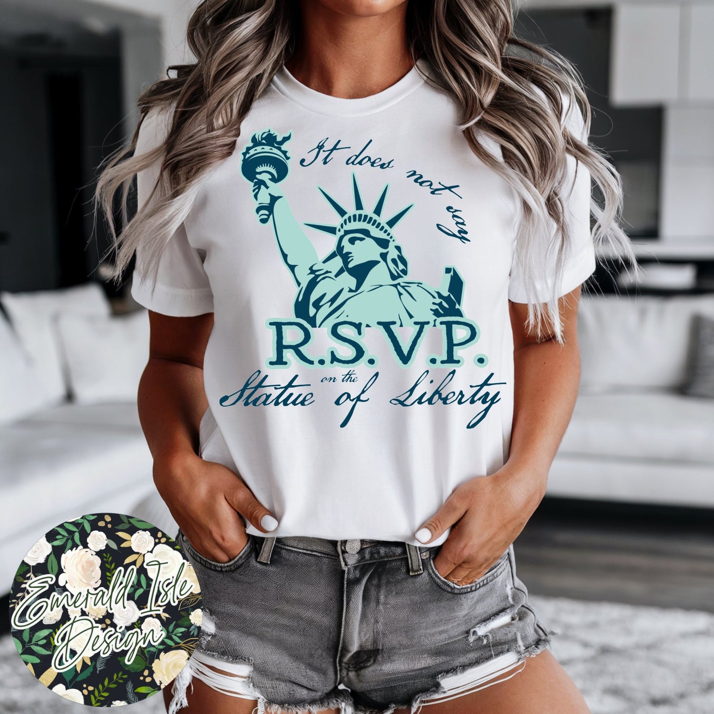 It Does Not Say R.S.V.P. On The Statue Of Liberty Design