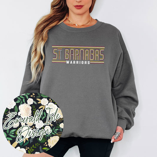 St. Barnabas Warriors Stripes Design