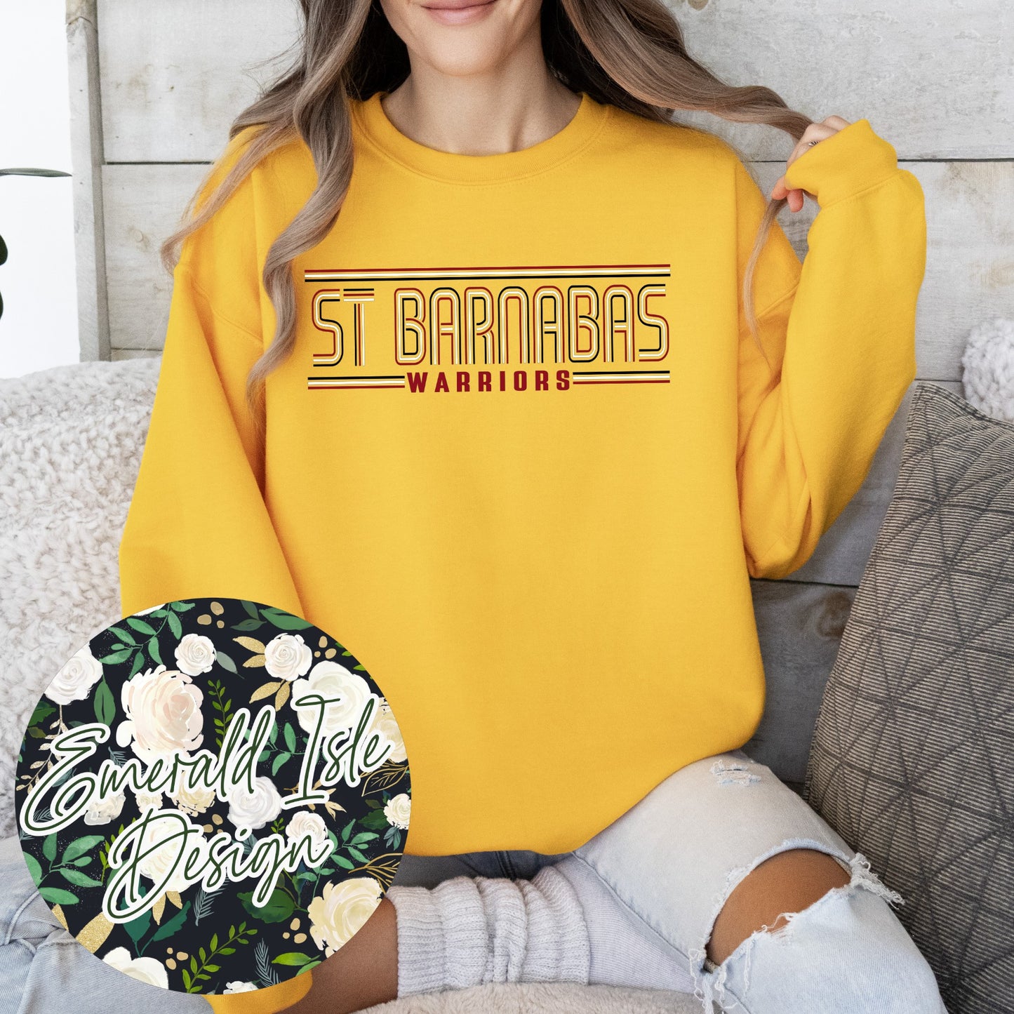 St. Barnabas Warriors Stripes Design