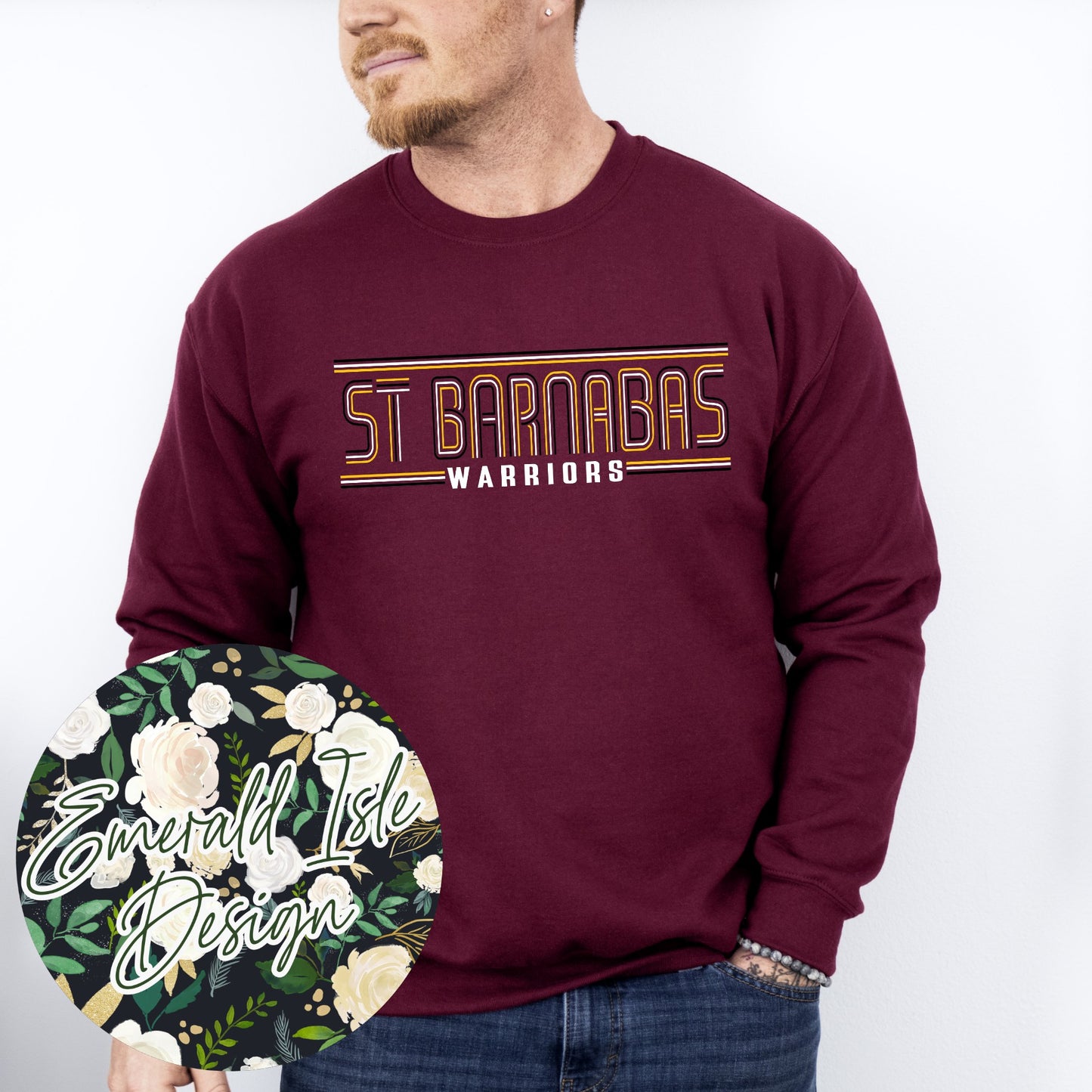 St. Barnabas Warriors Stripes Design