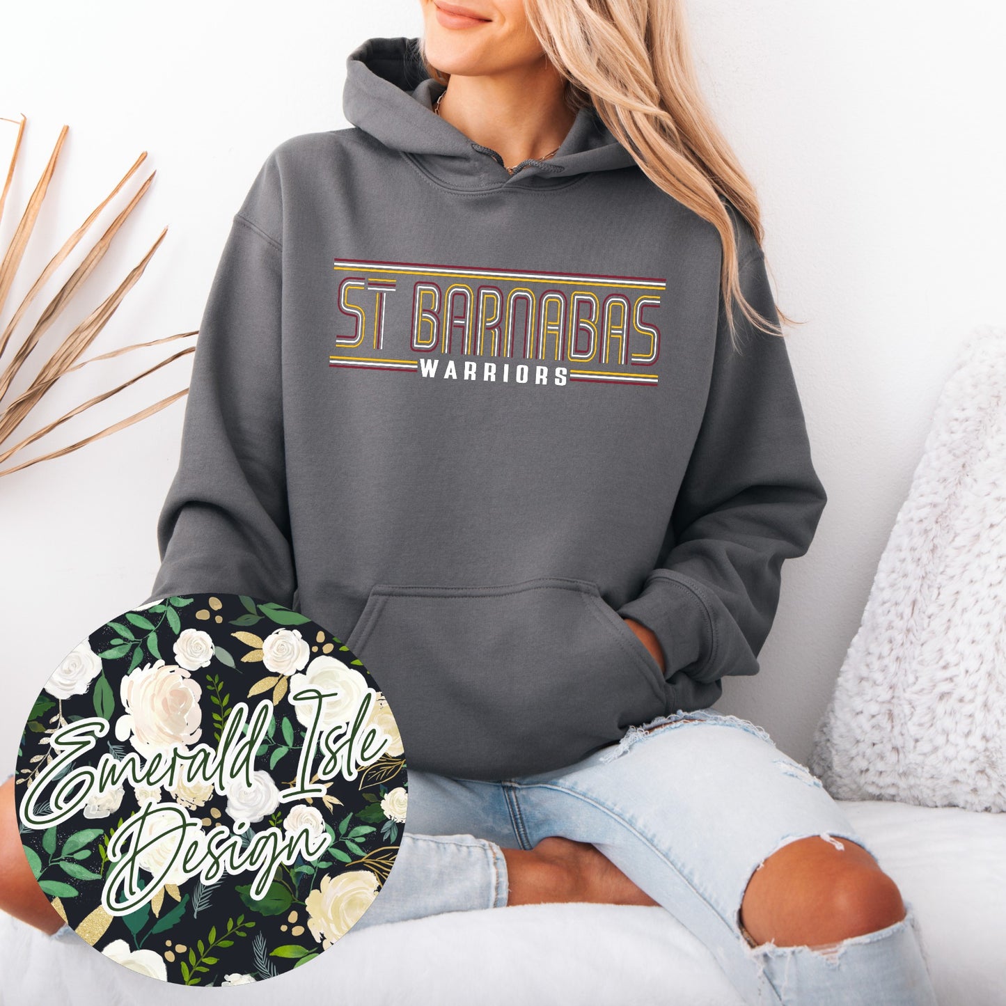 St. Barnabas Warriors Stripes Design