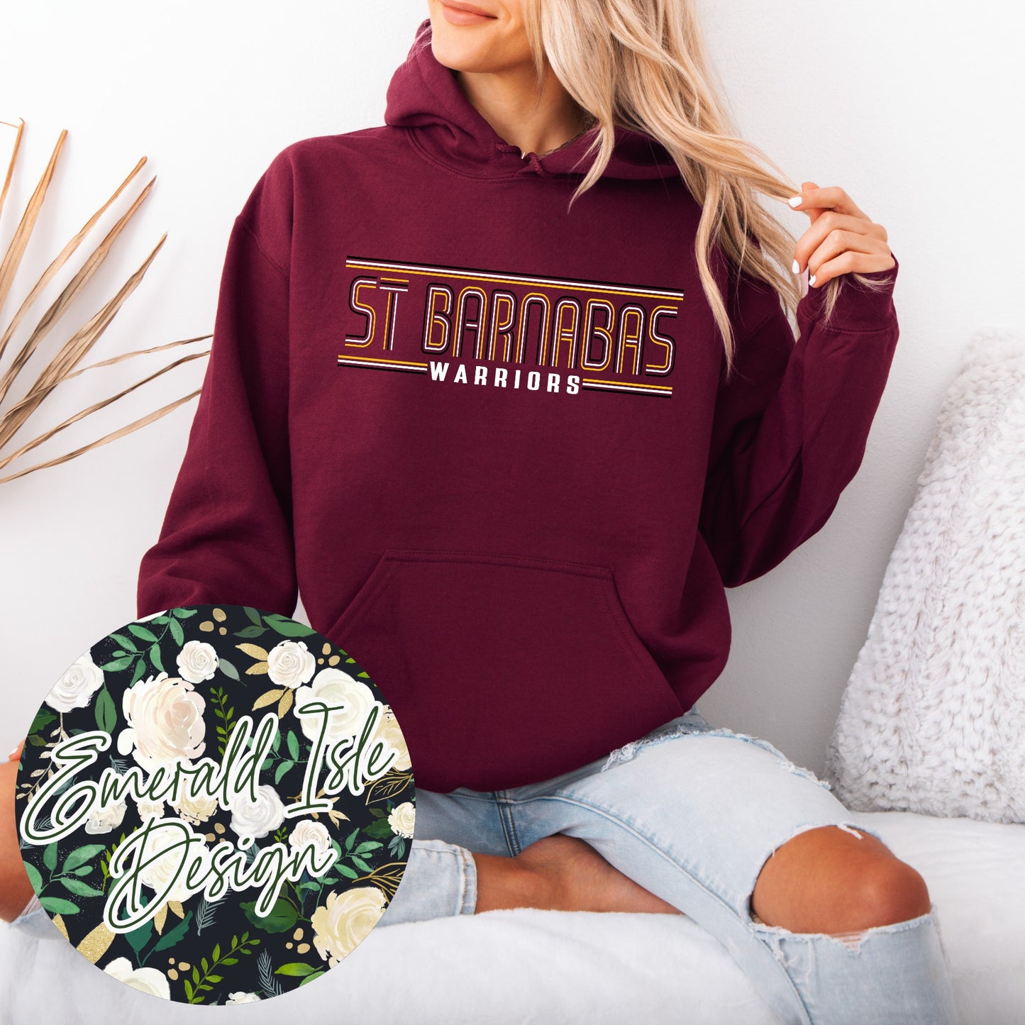 St. Barnabas Warriors Stripes Design