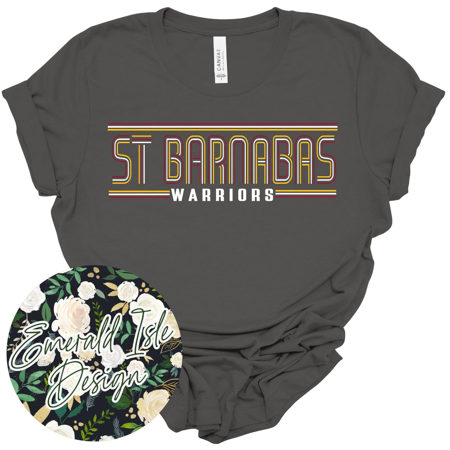St. Barnabas Warriors Stripes Design
