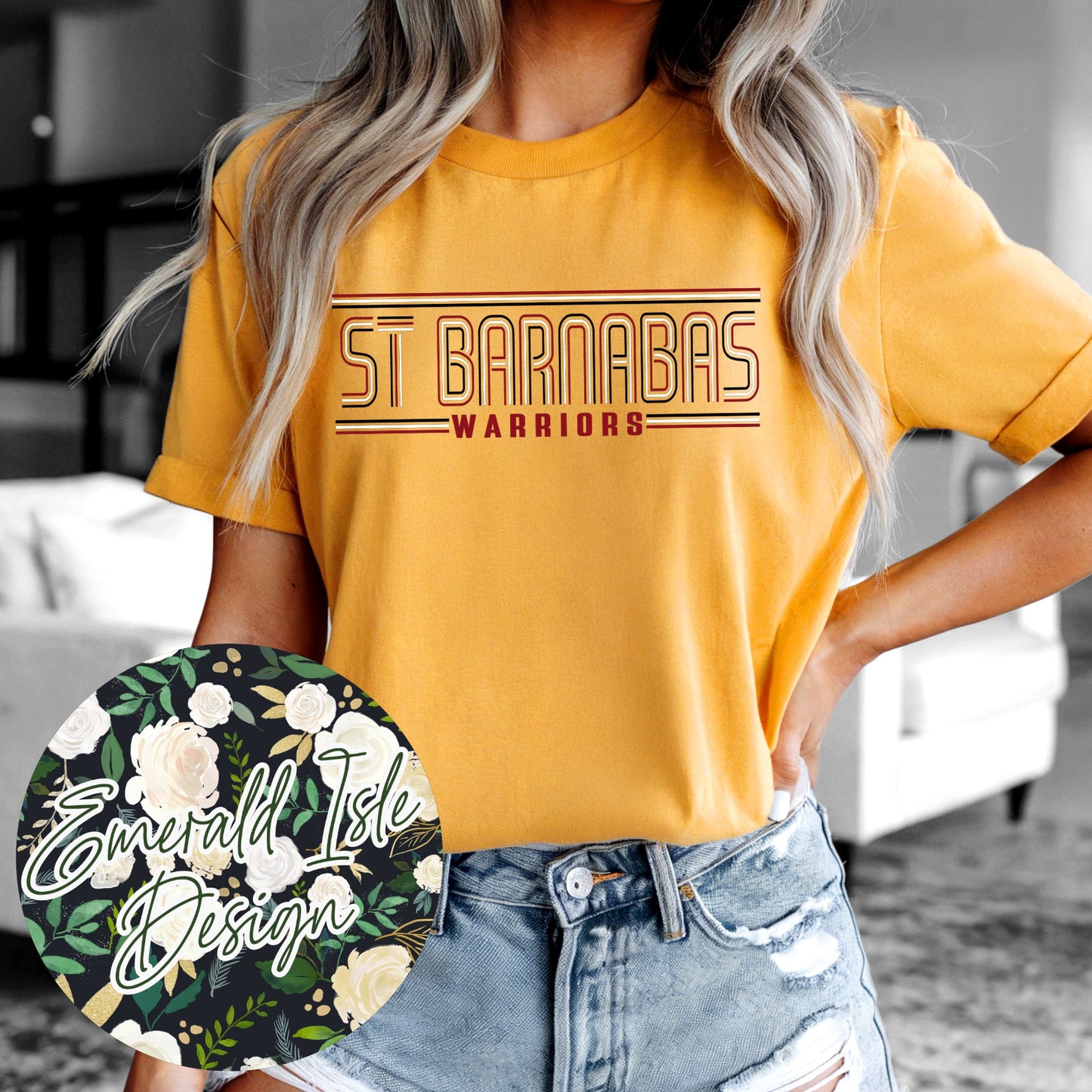 St. Barnabas Warriors Stripes Design