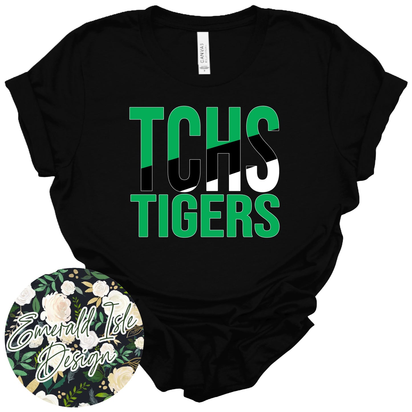 TCHS Tigers Slant Design