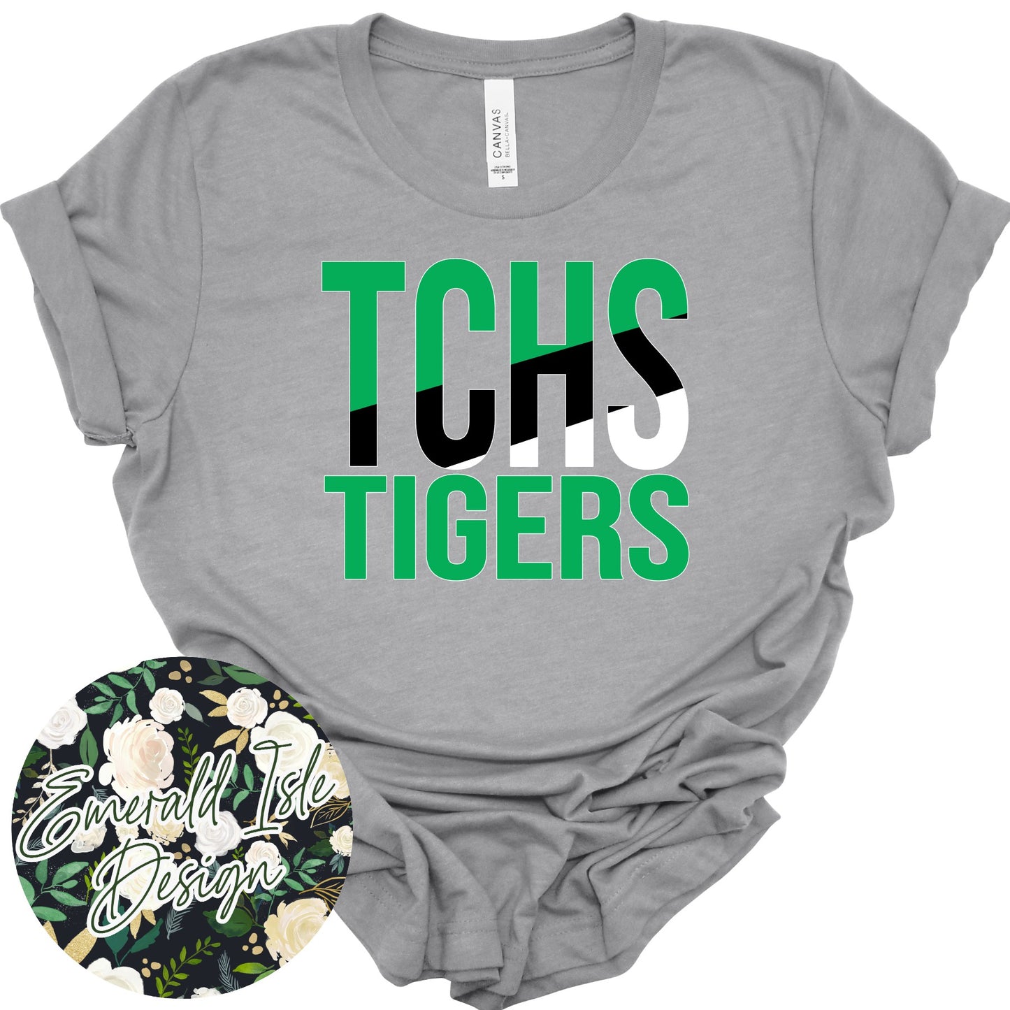 TCHS Tigers Slant Design
