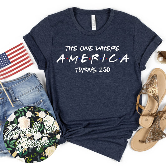 The One Where America Turns 250 Design