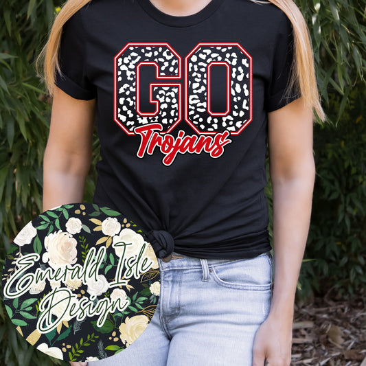 Leopard Go Trojans Design