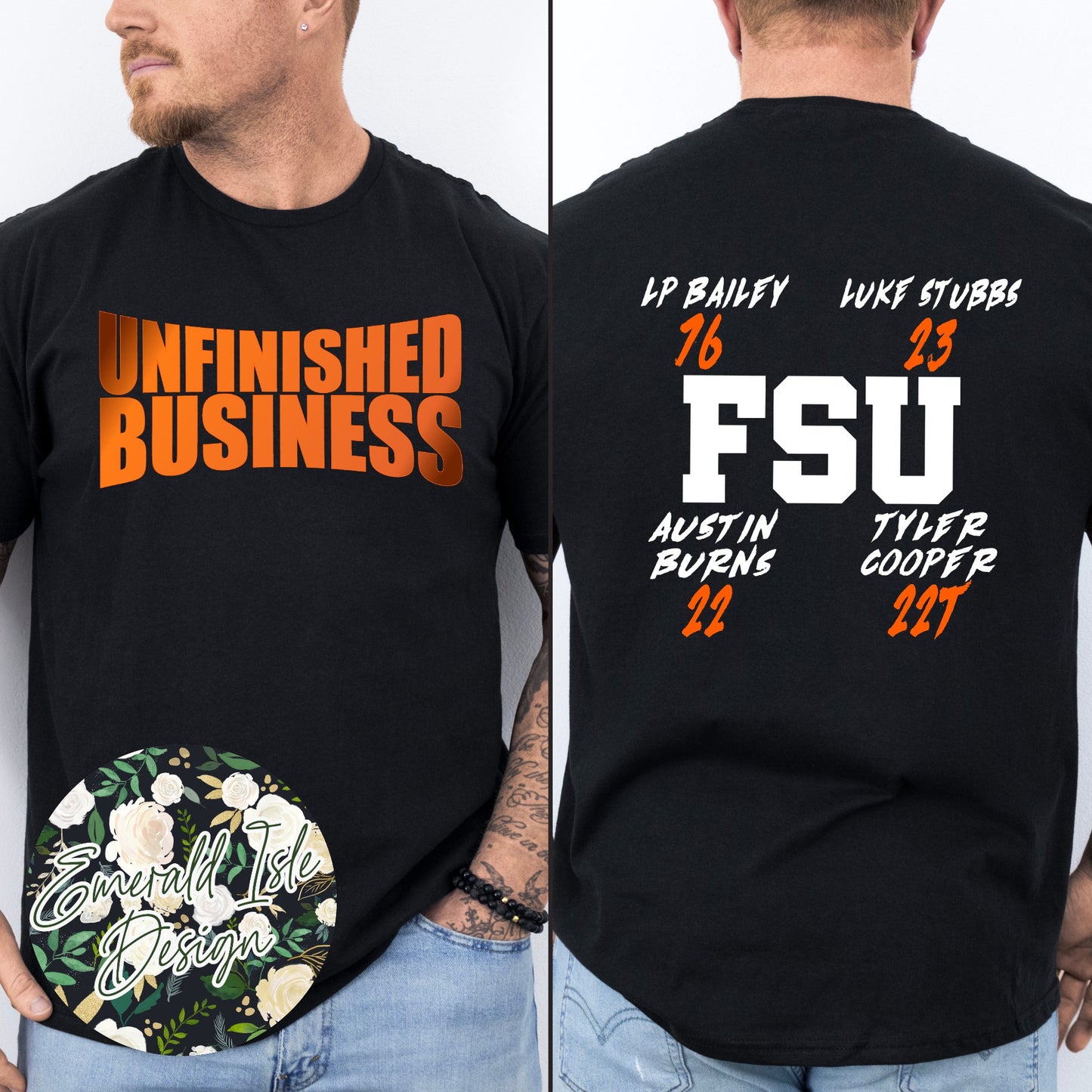 Custom Unfinished Business FSU Back Design