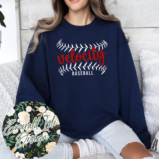 Velocity Baseball Metallic Puff Design