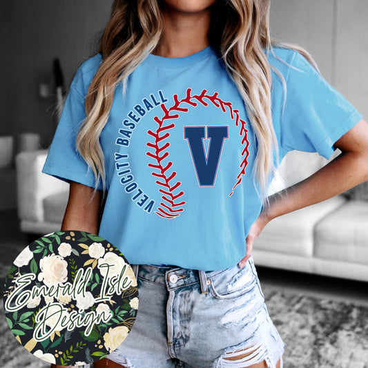 Velocity Baseball Stylized Baseball Design
