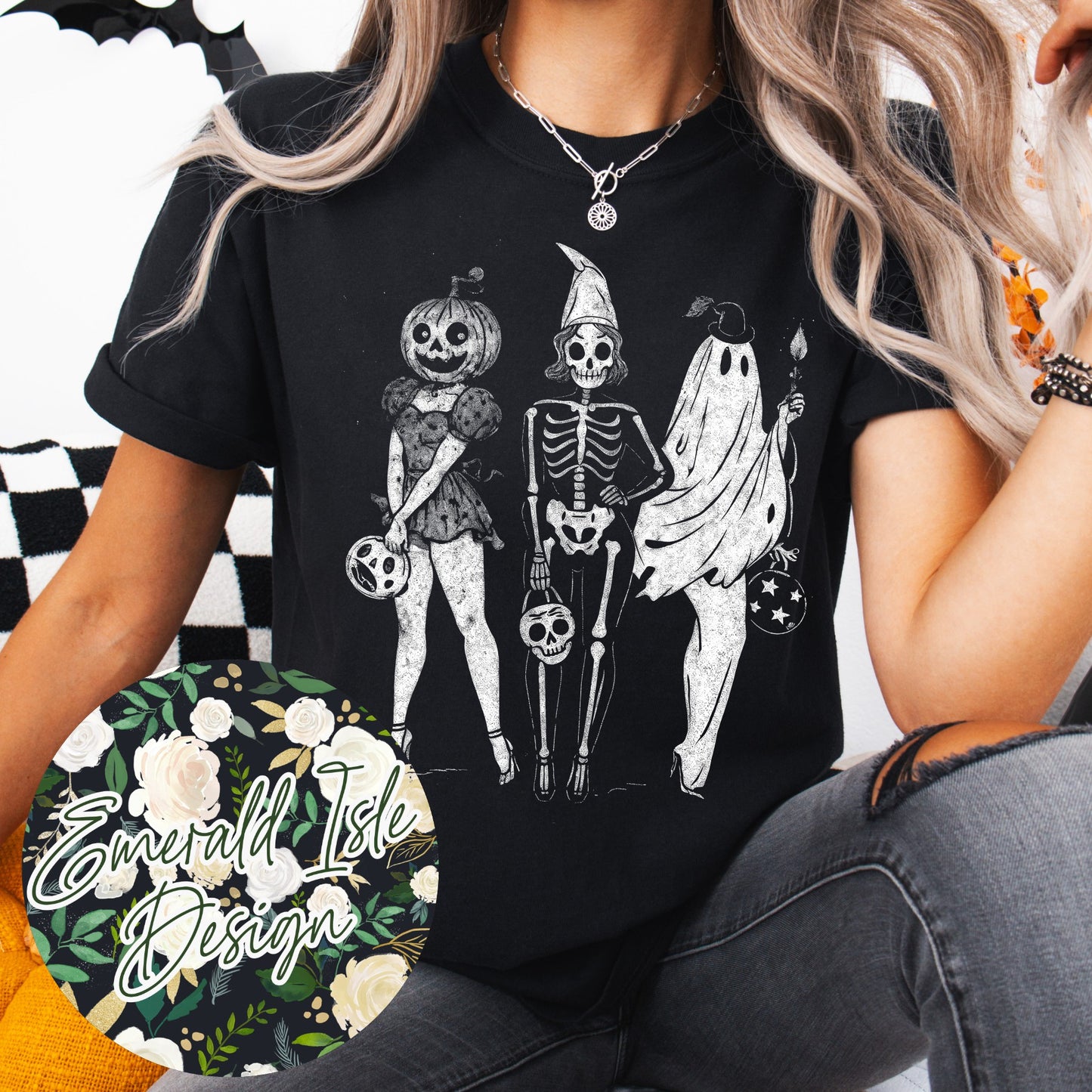 Halloween Pinup Girls Design