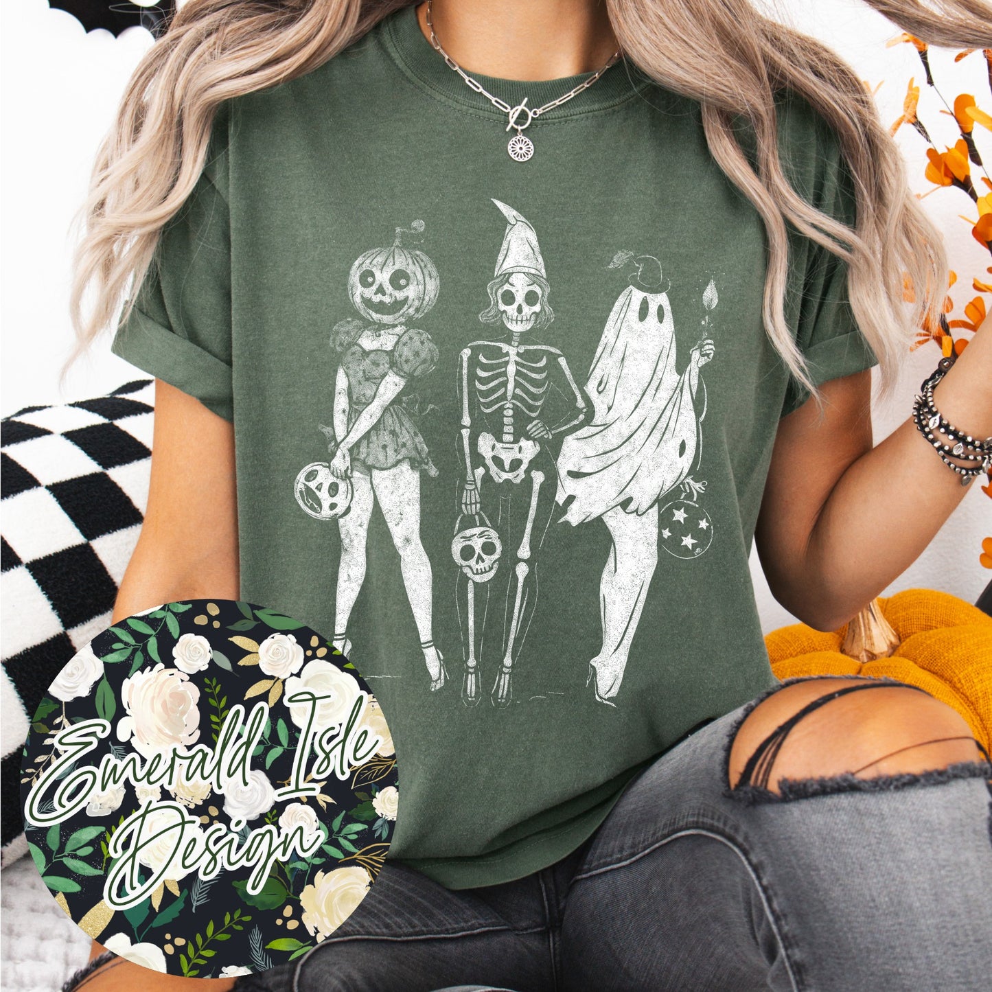 Halloween Pinup Girls Design