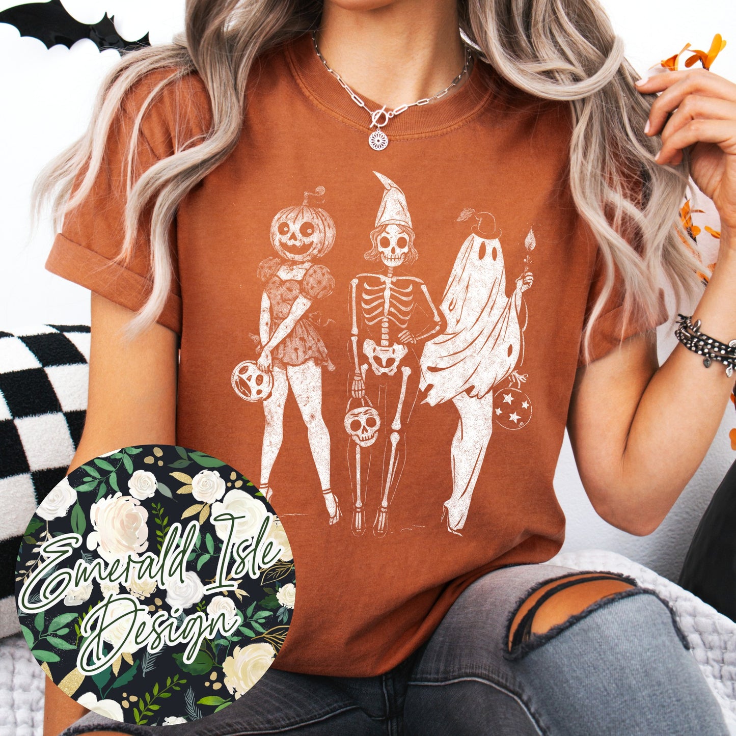 Halloween Pinup Girls Design