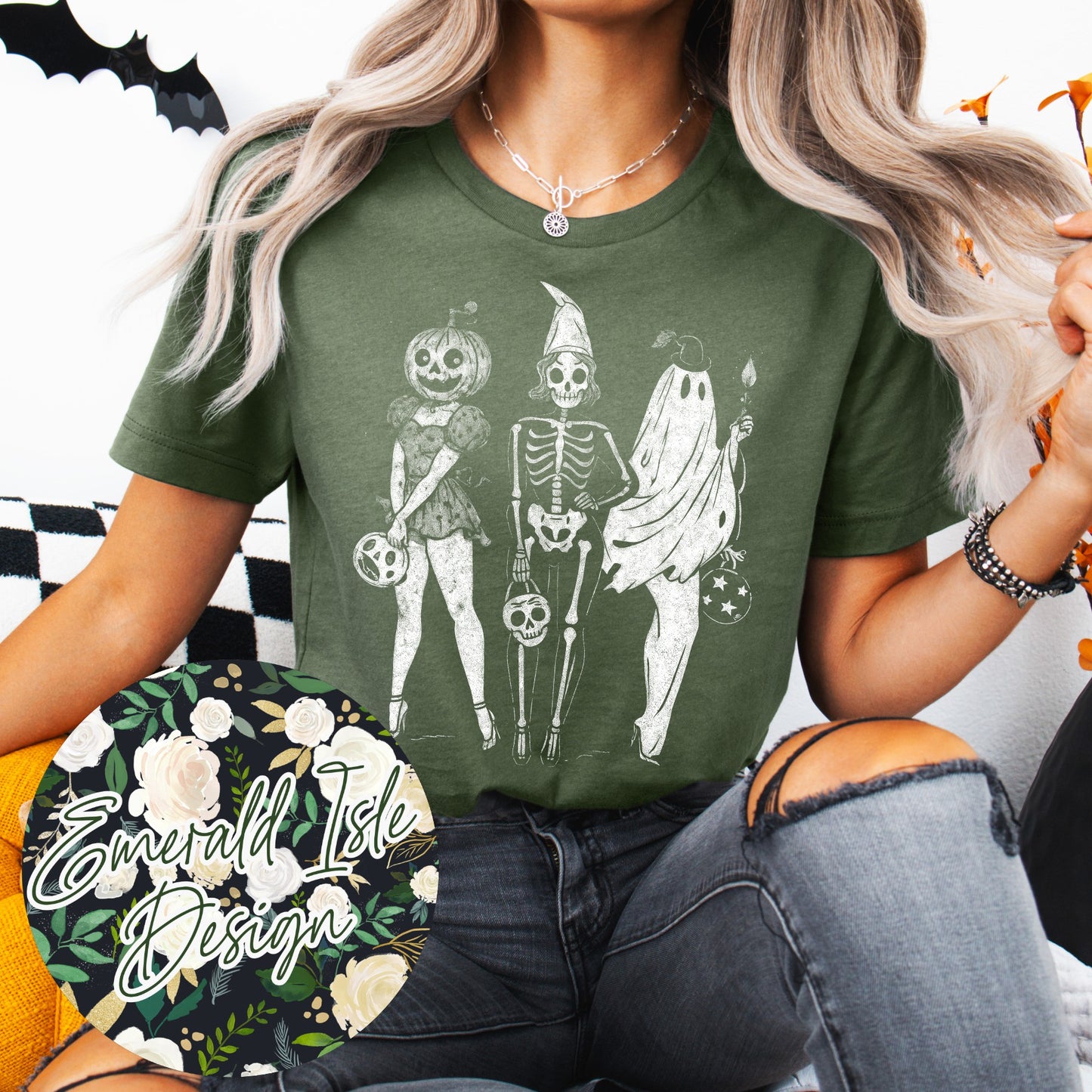 Halloween Pinup Girls Design
