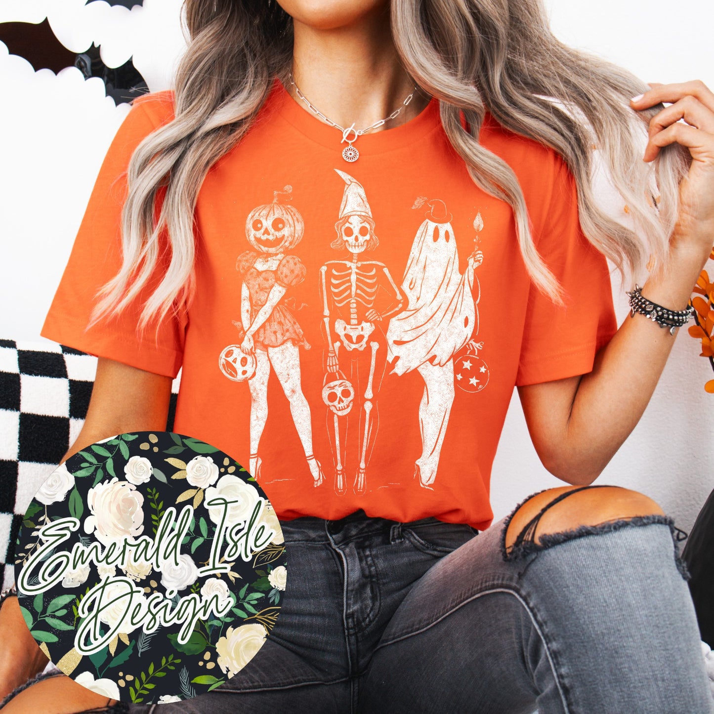 Halloween Pinup Girls Design