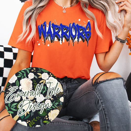 Warriors Drip Design