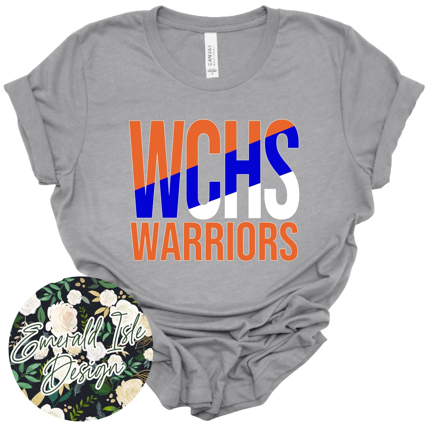 WCHS Warriors Slant Design