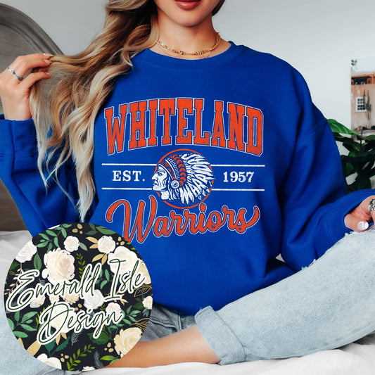Whiteland Warriors Varsity Vintage Design
