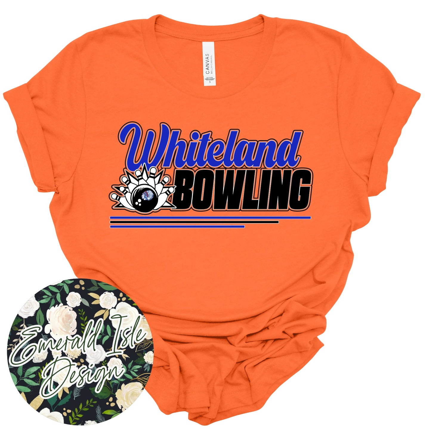 Whiteland Bowling Stripes Design