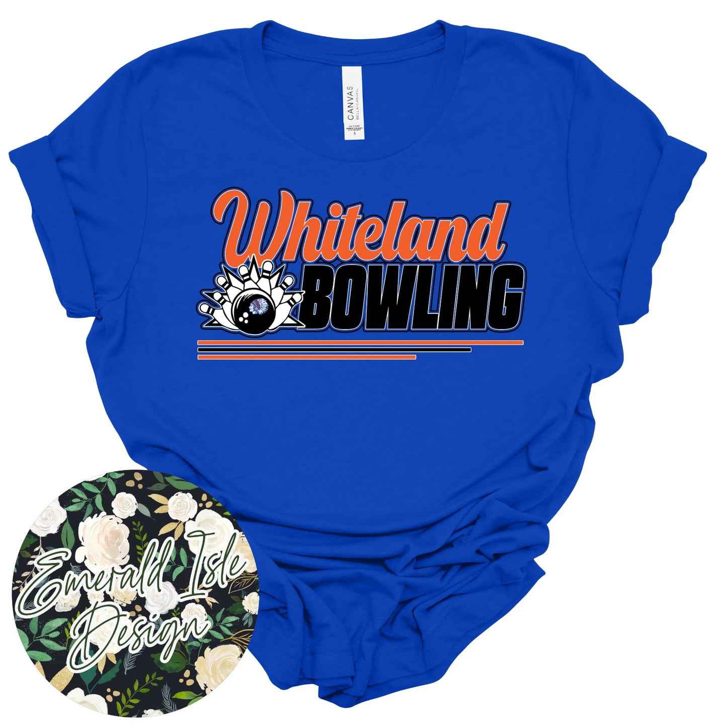 Whiteland Bowling Stripes Design