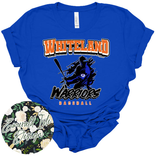 Whiteland Warriors Baseball Design