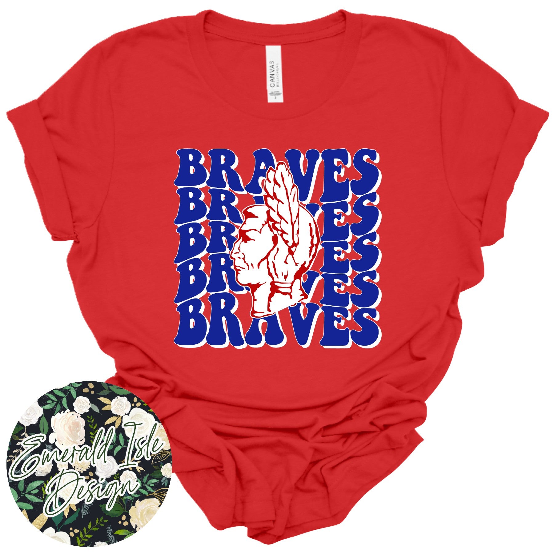 Braves Groovy Repeat Design