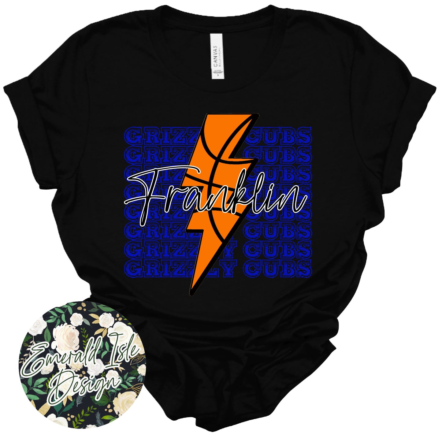 Franklin Basketball Lightning Bolt Design